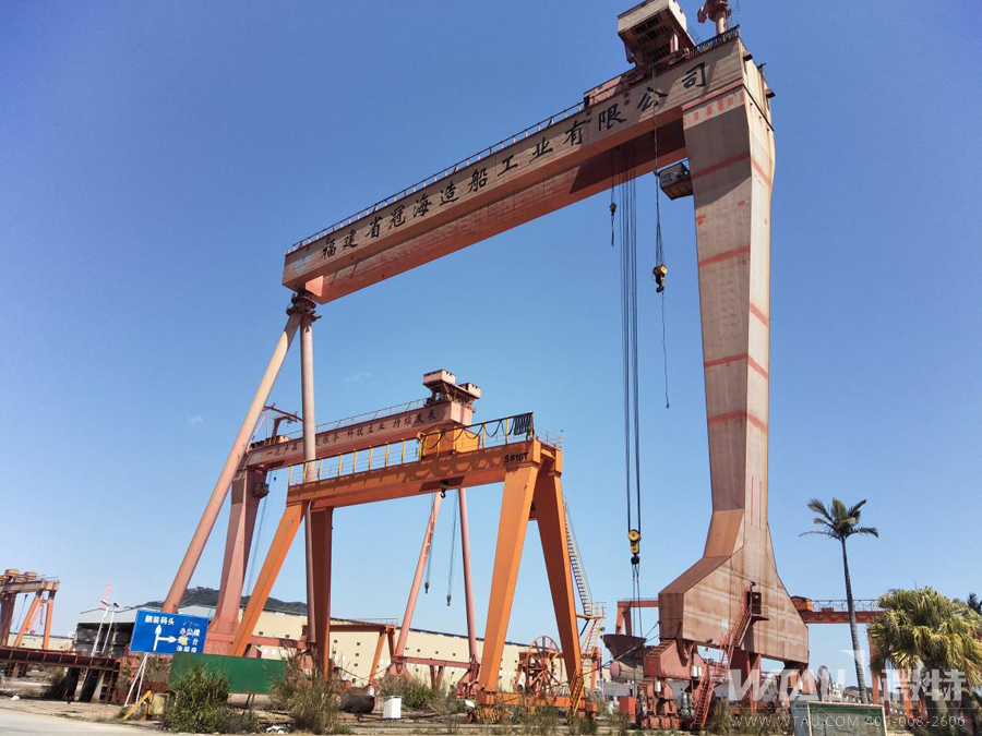 福建馬尾造船300T門機(jī)配備微特安全監(jiān)控系統(tǒng)